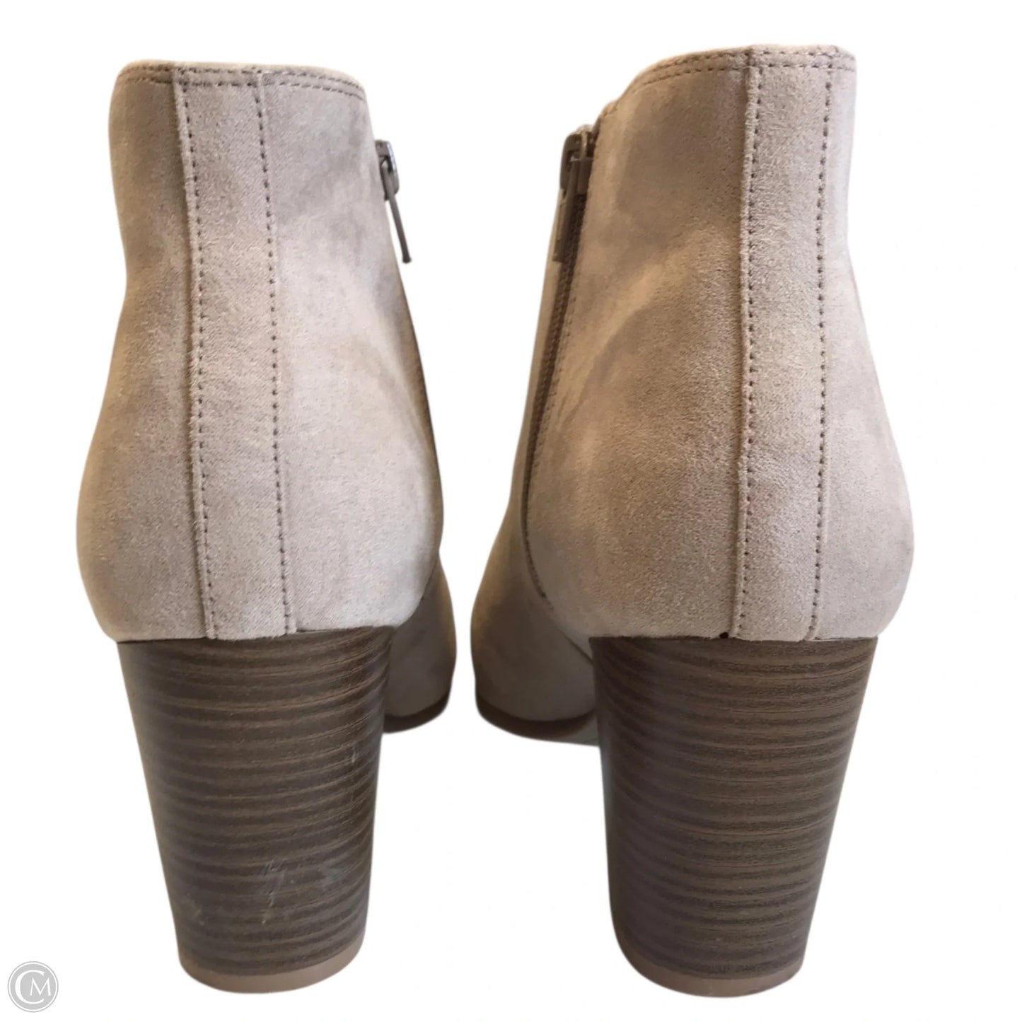 Boots Ankle Heels By Old Navy In Beige, Size: 10