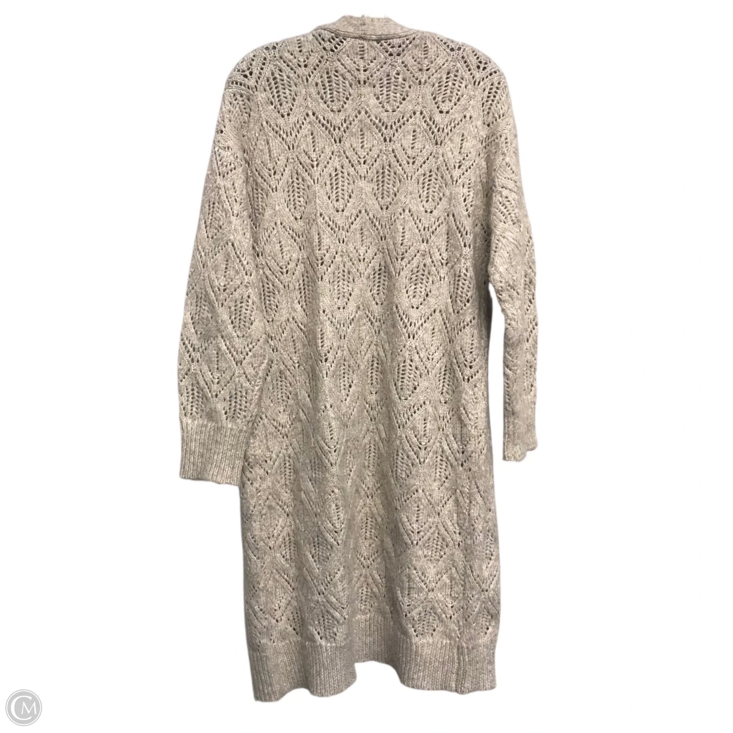 Sweater Cardigan By Stitchdrop  In Beige, Size: M