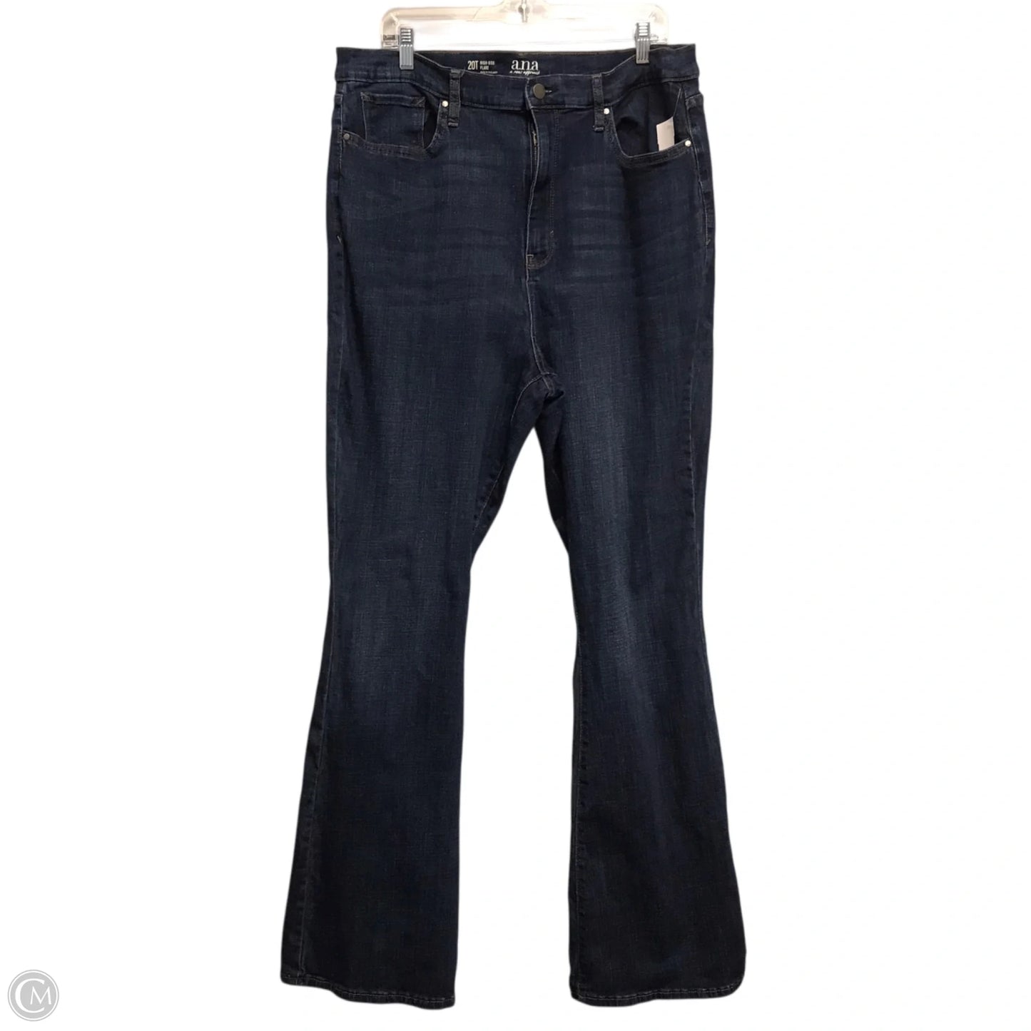 Jeans Flared By Ana In Blue Denim, Size: 20