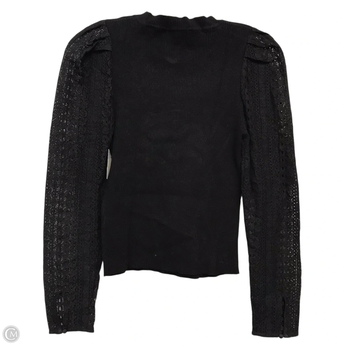 Top Long Sleeve By Lucy Paris In Black, Size: S