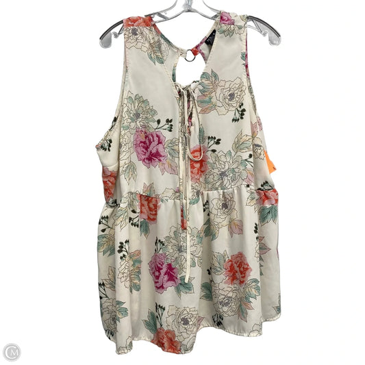 Top Sleeveless By Torrid In Floral Print, Size: 4x