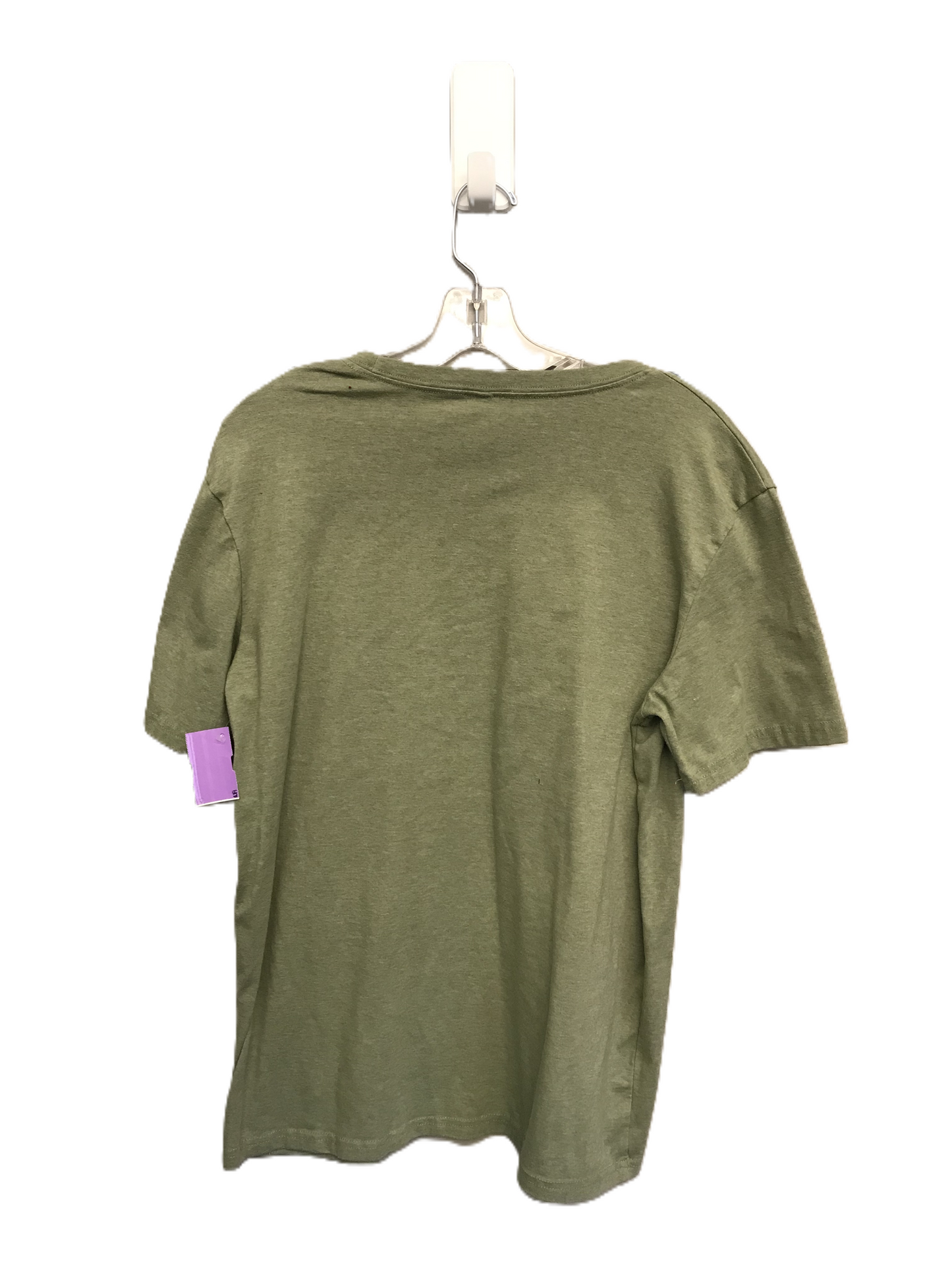 Green Top Short Sleeve Basic By Clothes Mentor Size: L