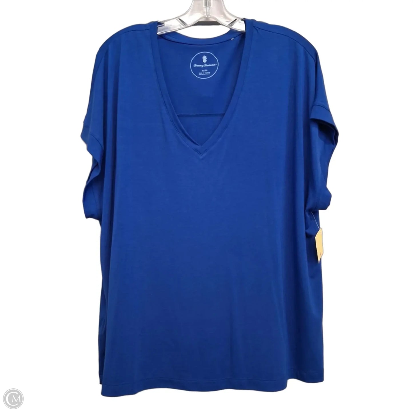 Top Short Sleeve By Tommy Bahama In Blue, Size: Xl
