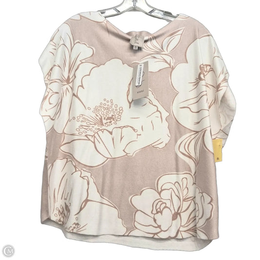 Top Sleeveless By Sioni In Brown & White, Size: Xl