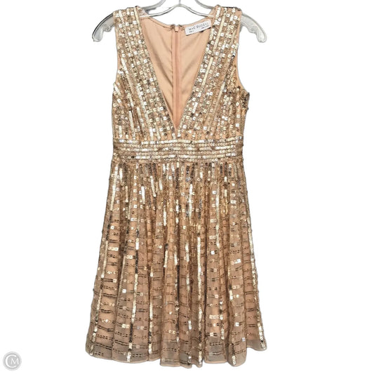 Dress Party Short By Mac Duggal In Gold, Size: Xs
