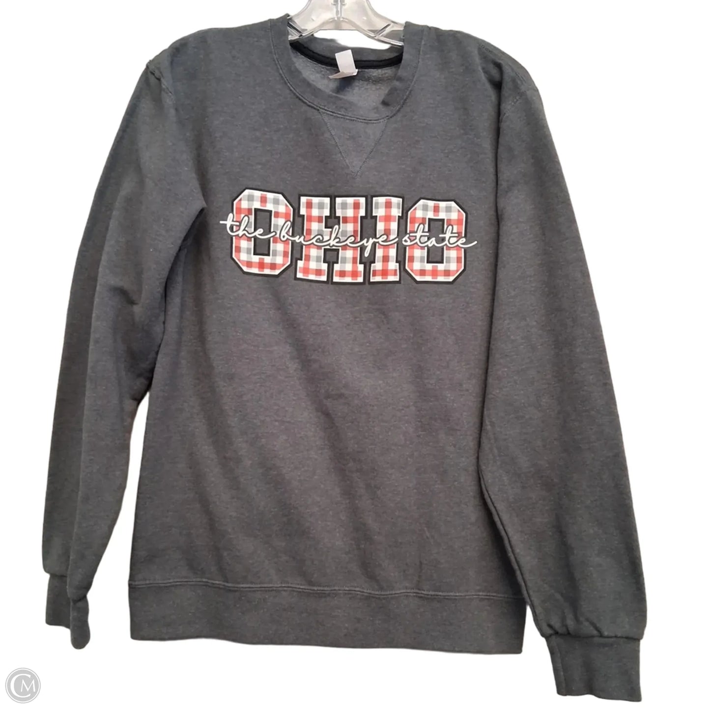 Sweatshirt Crewneck By Fruit Of The Loom In Grey, Size: S