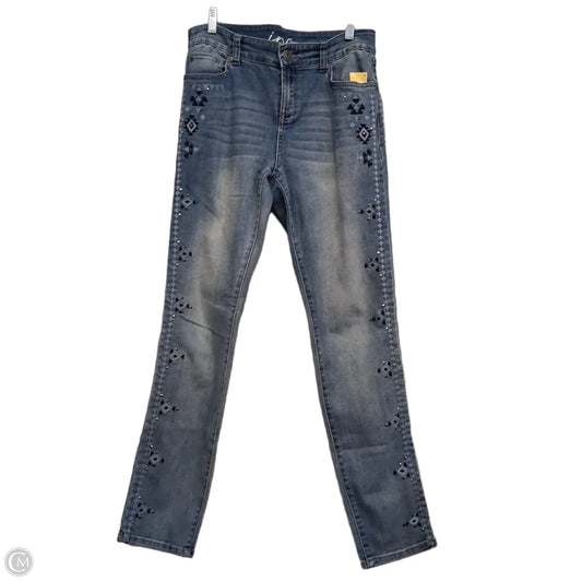 Jeans Skinny By Inc In Blue Denim, Size: 8