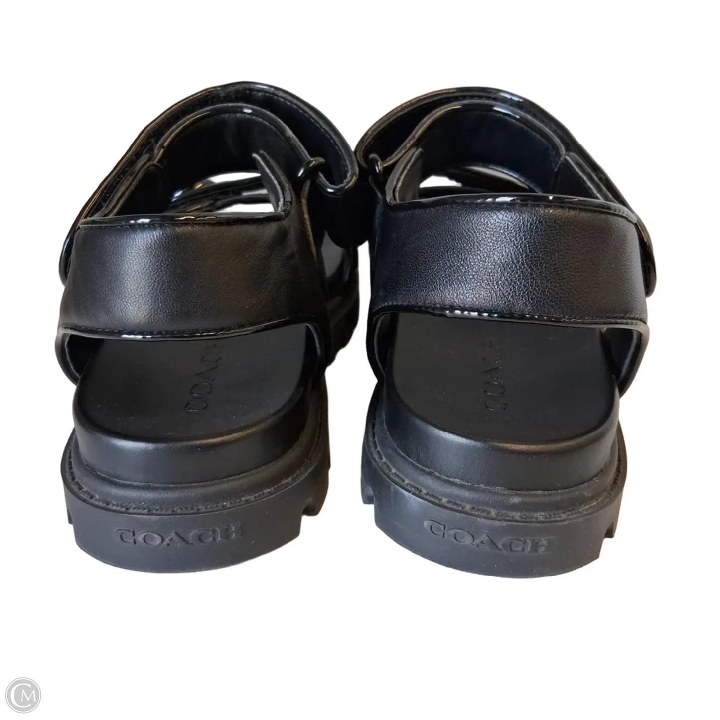 Sandals Designer By Coach In Black, Size: 5