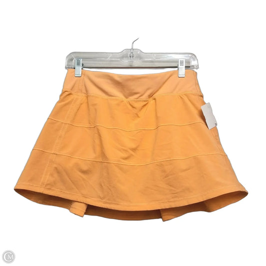 Athletic Skort By Lululemon In Orange, Size: S