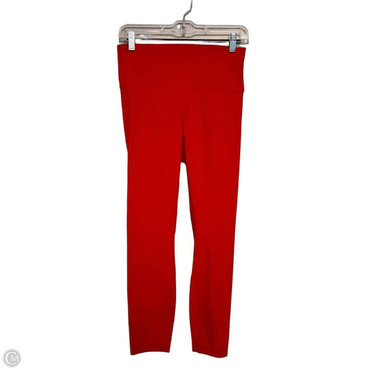 Athletic Leggings By Lululemon In Red, Size: M