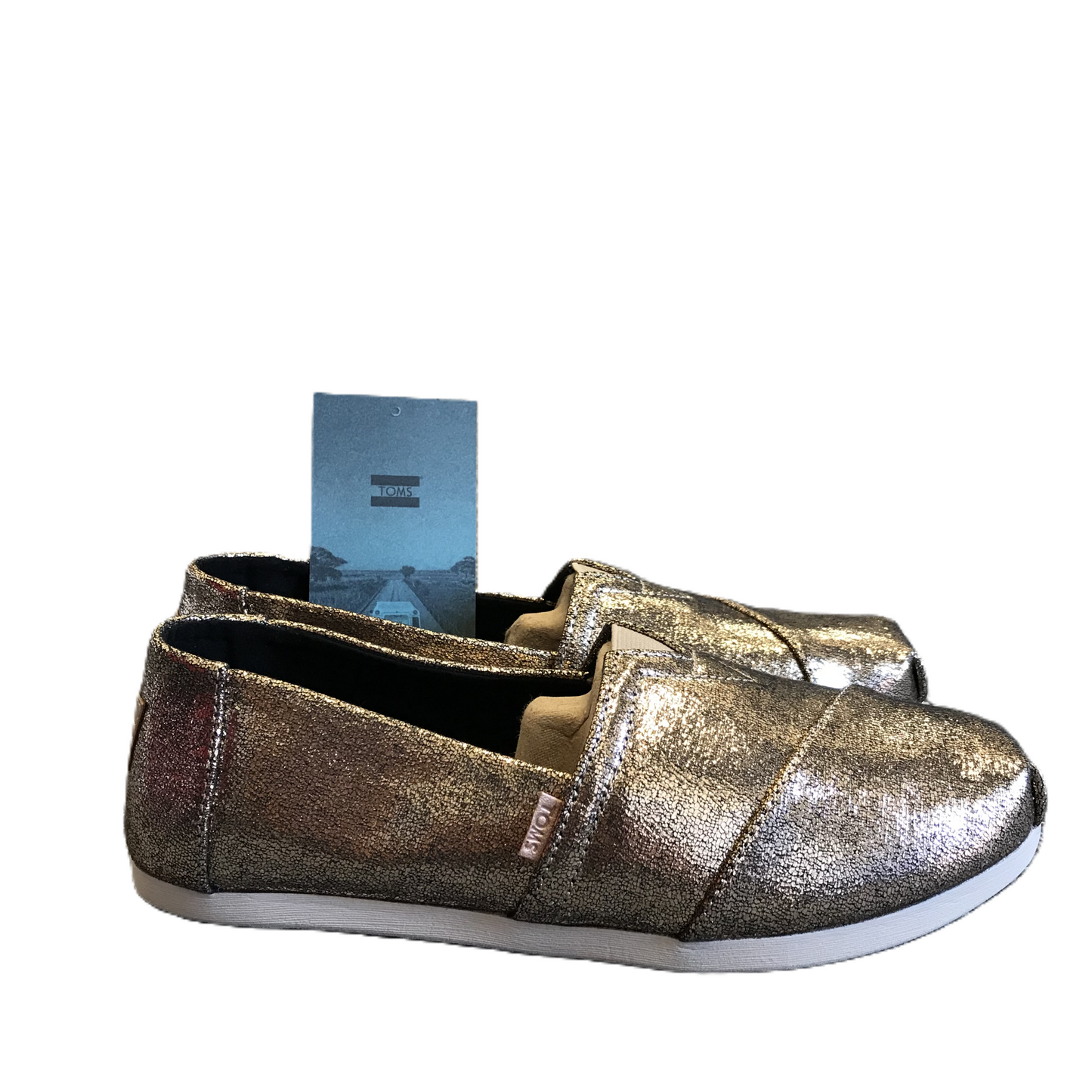 Gold Shoes Flats By Toms, Size: 7