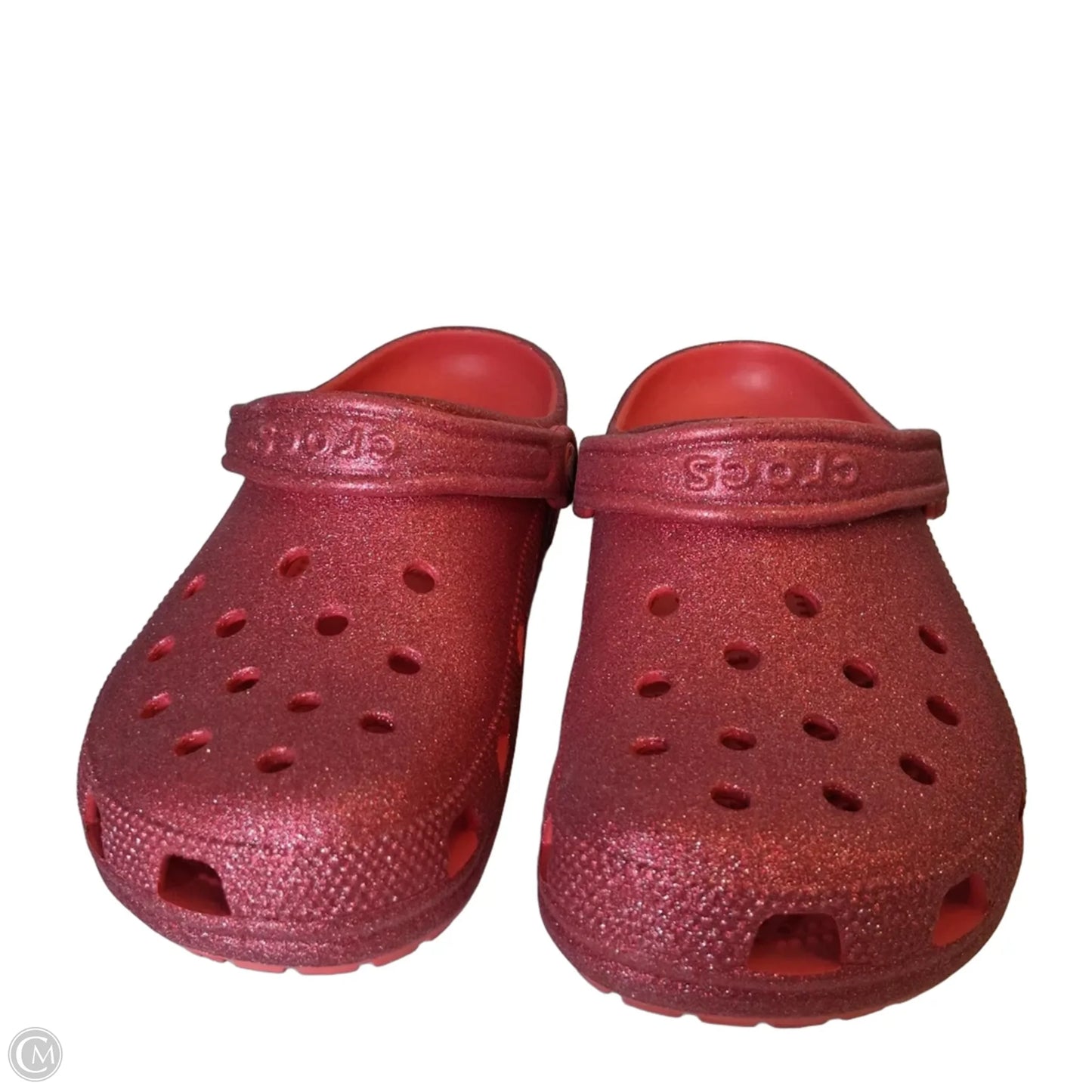 Shoes Flats By Crocs In Red, Size: 8