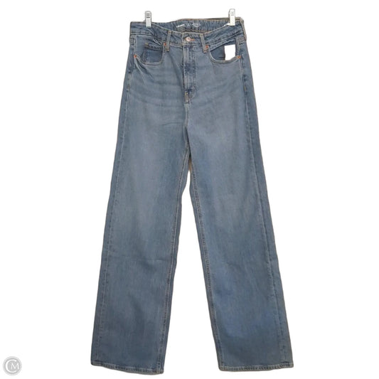 Jeans Wide Leg By Old Navy In Blue Denim, Size: 8 Tall