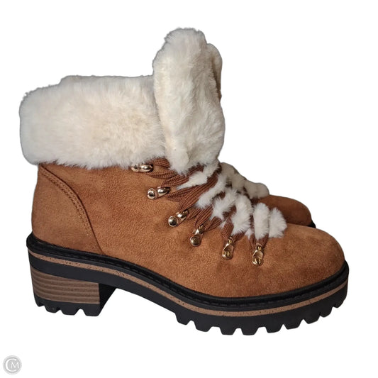 Boots Snow By Bamboo In Brown, Size: 6