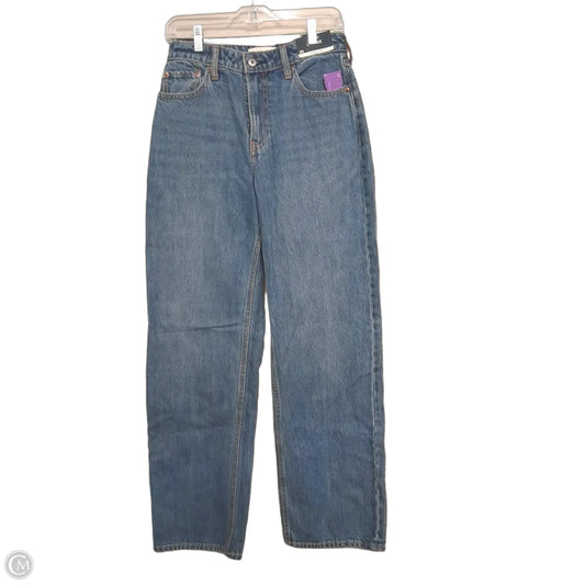 Jeans Wide Leg By Abercrombie And Fitch In Blue Denim, Size: 2