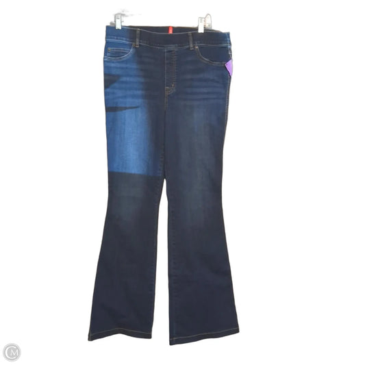 Jeans Flared By Spanx In Blue Denim, Size: 16