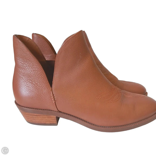 Boots Ankle Flats By Lauren By Ralph Lauren In Brown, Size: 8
