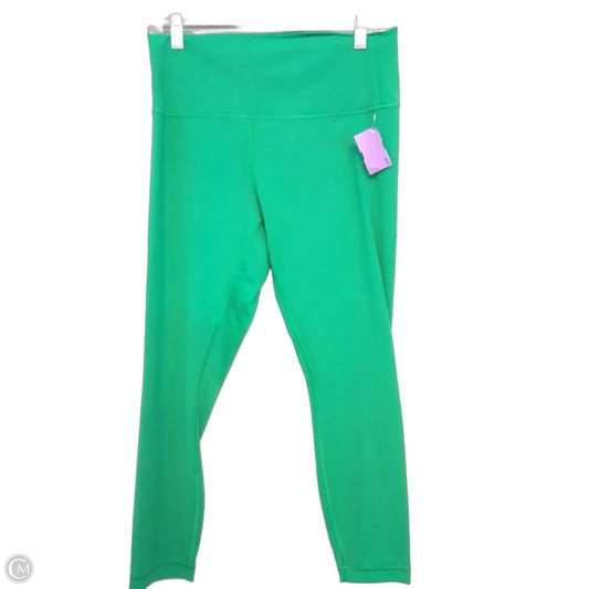 Athletic Leggings By Lululemon In Green, Size: L
