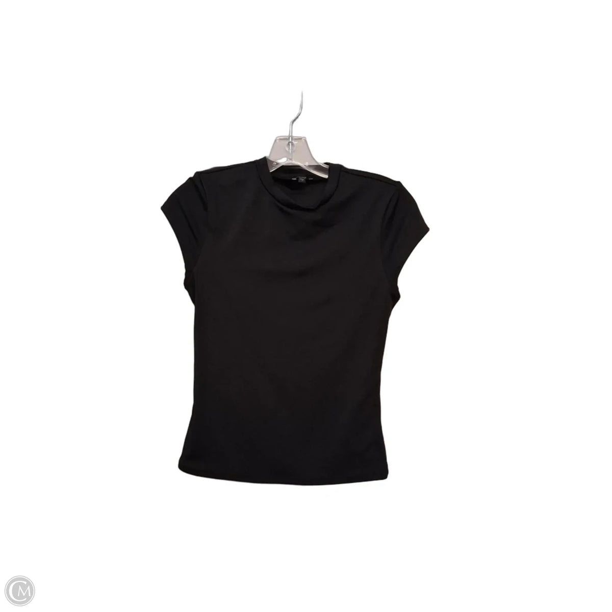 Top Short Sleeve Basic By Express In Black, Size: S