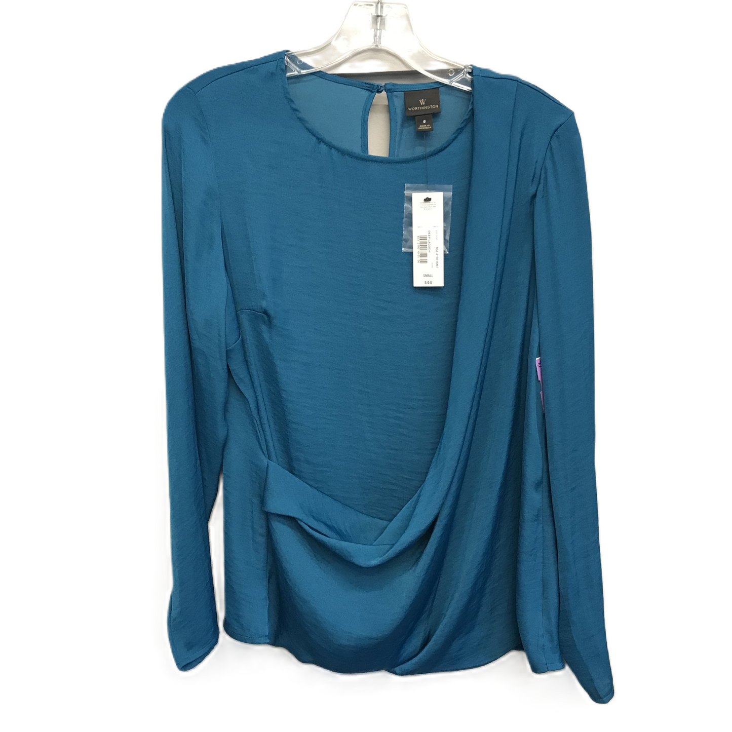 Teal Top Long Sleeve By Worthington, Size: S