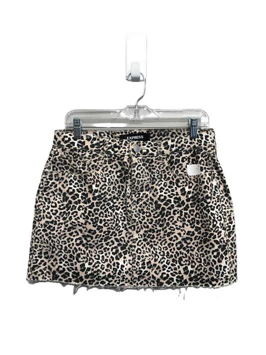 Animal Print Shorts By Express, Size: 8