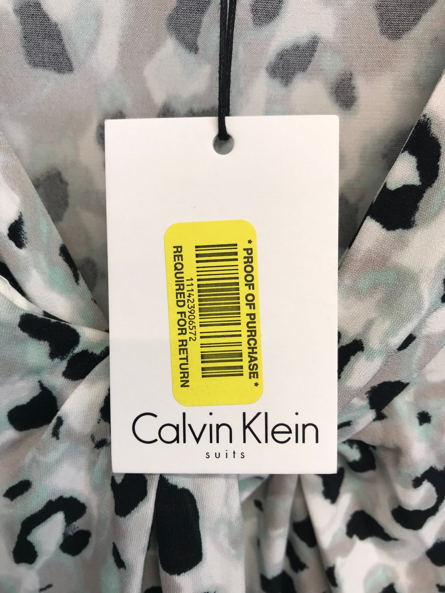 Animal Print Top Sleeveless By Calvin Klein, Size: M