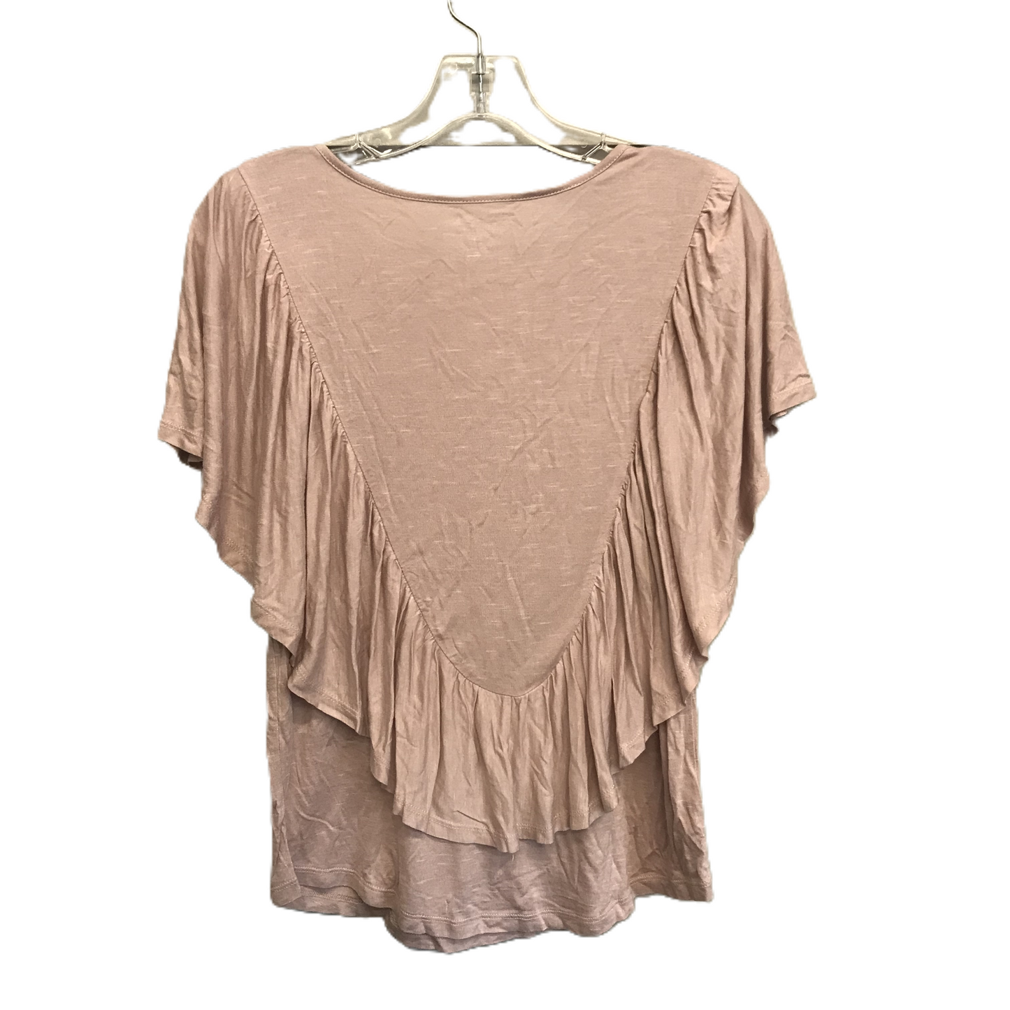 Pink Top Short Sleeve By Loft, Size: M