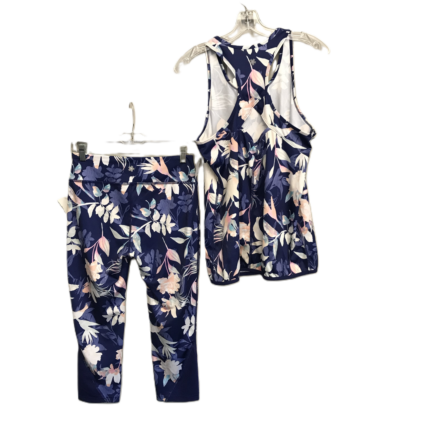 Floral Print Athletic Pants 2pc By Tek Gear, Size: M