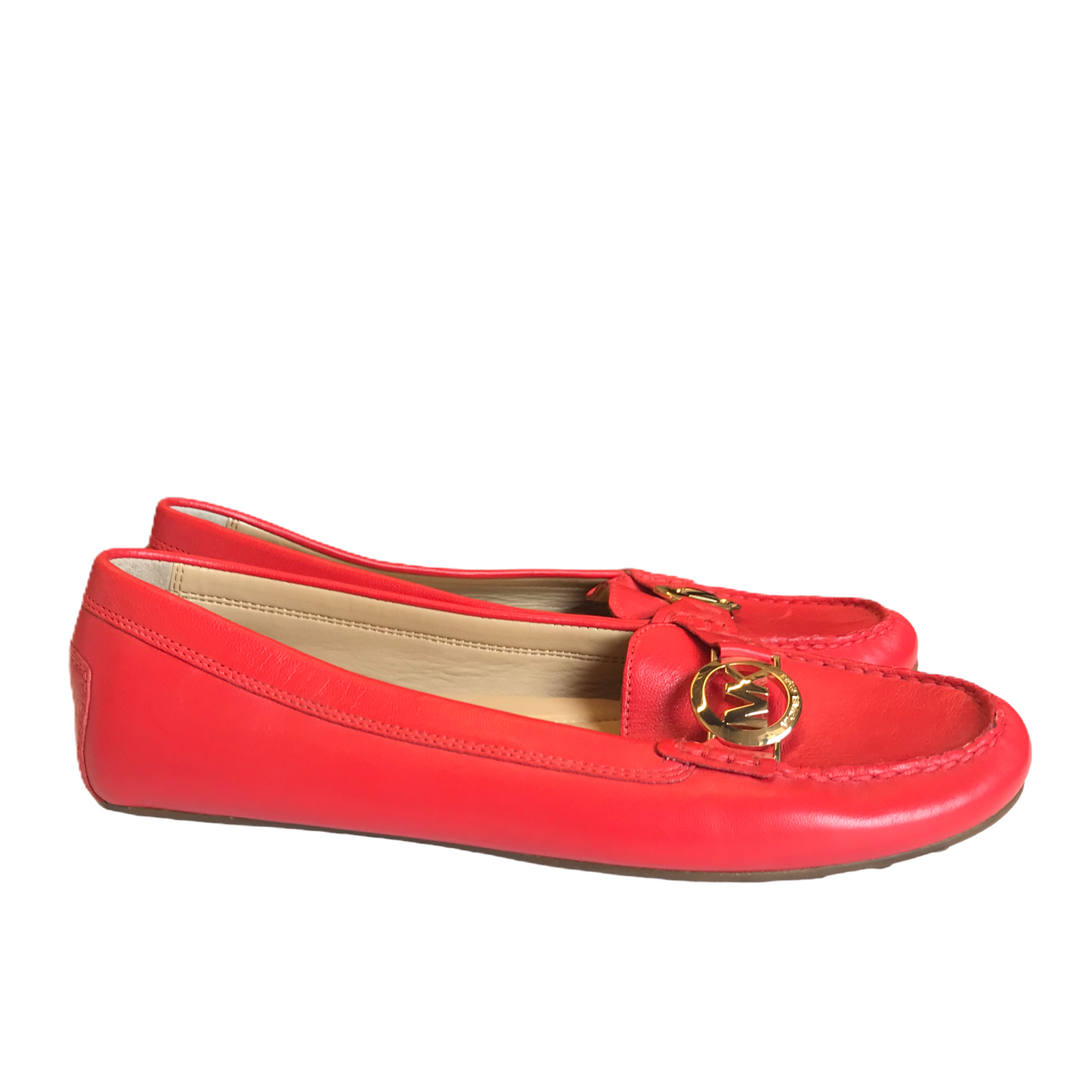 Red Shoes Flats By Michael Kors, Size: 9