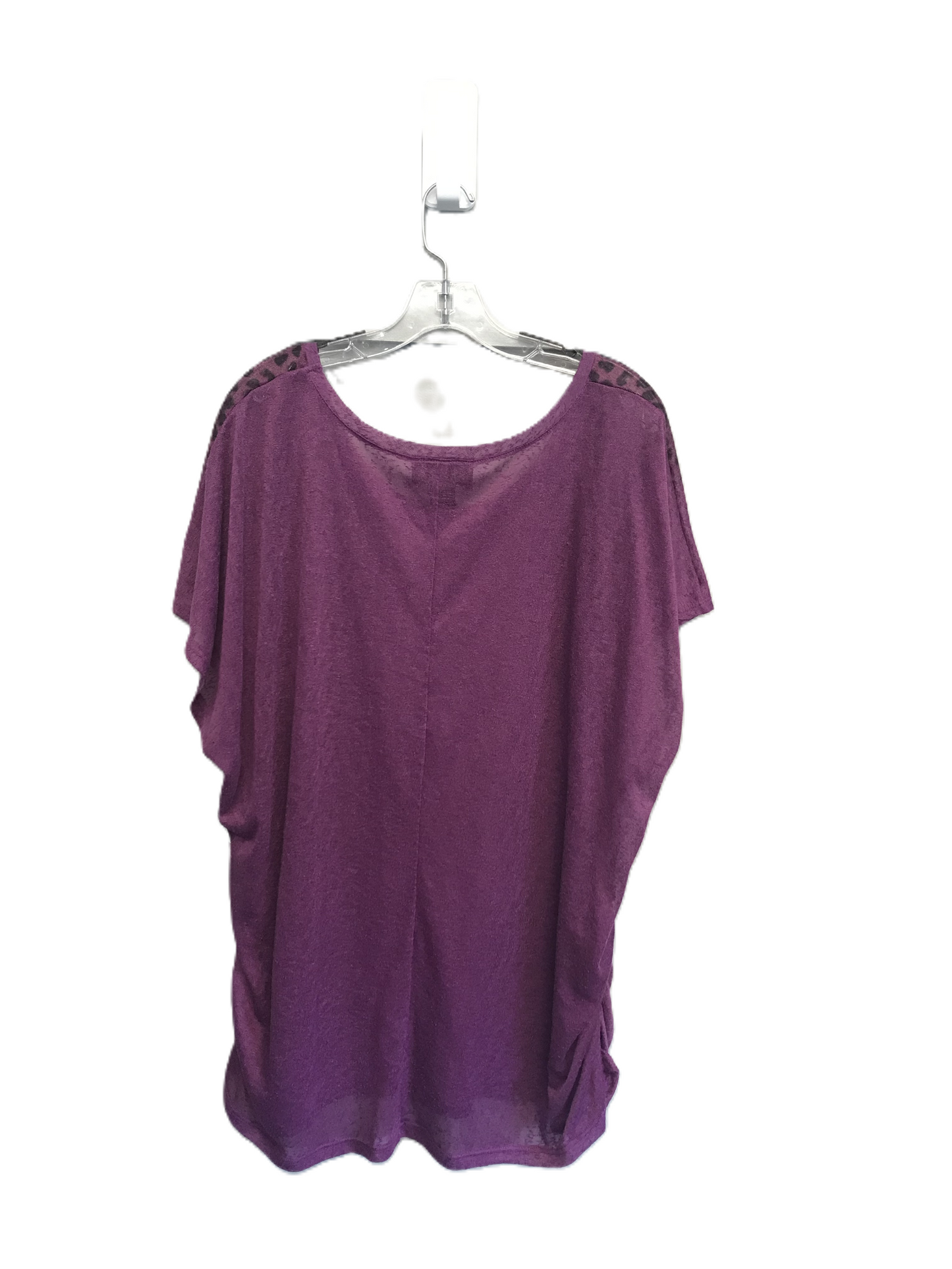 Purple Top Short Sleeve By Lane Bryant, Size: 4x