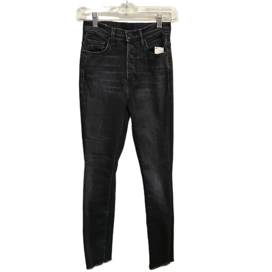 Black Denim Jeans Skinny By Mother Jeans, Size: 0