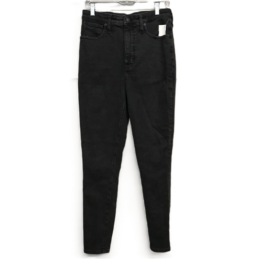 Jeans Skinny By Madewell In Black Denim, Size: 10