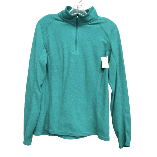 Athletic Jacket By The North Face In Teal, Size: L