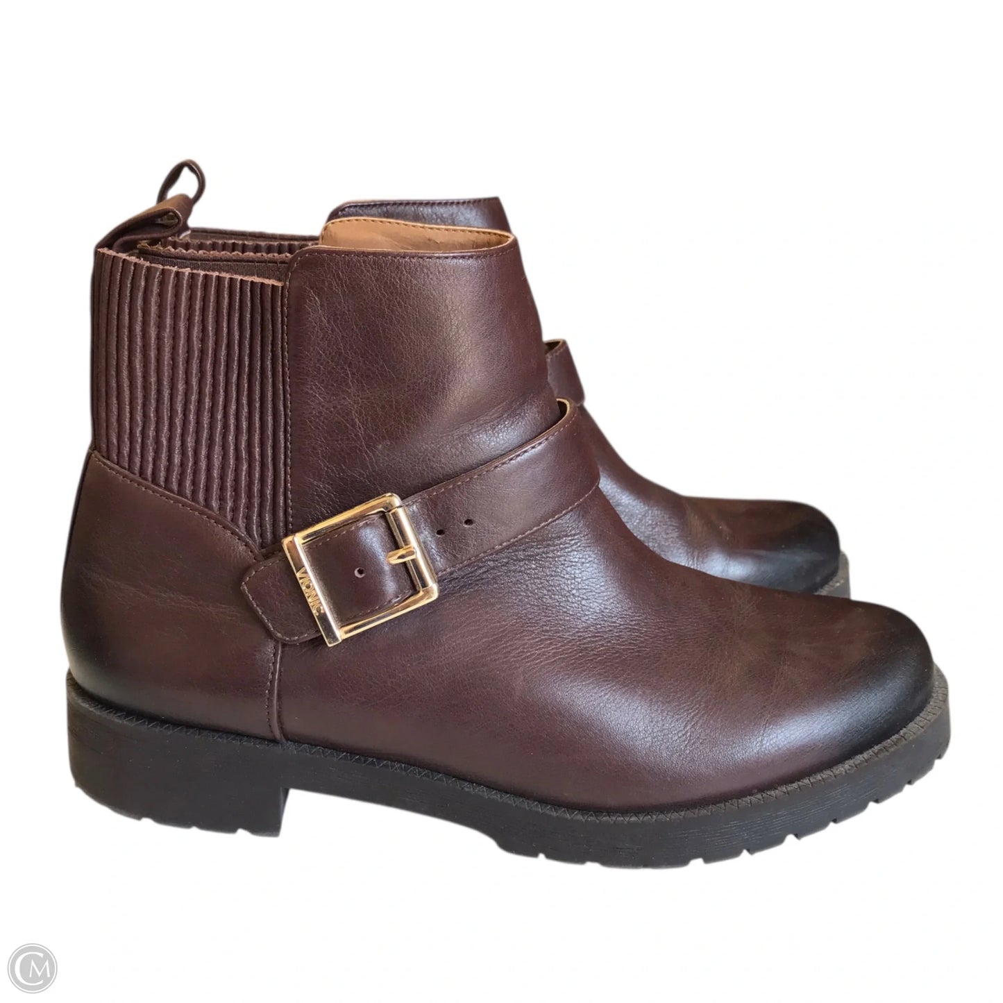 Boots Ankle Flats By Vionic In Brown, Size: 9.5