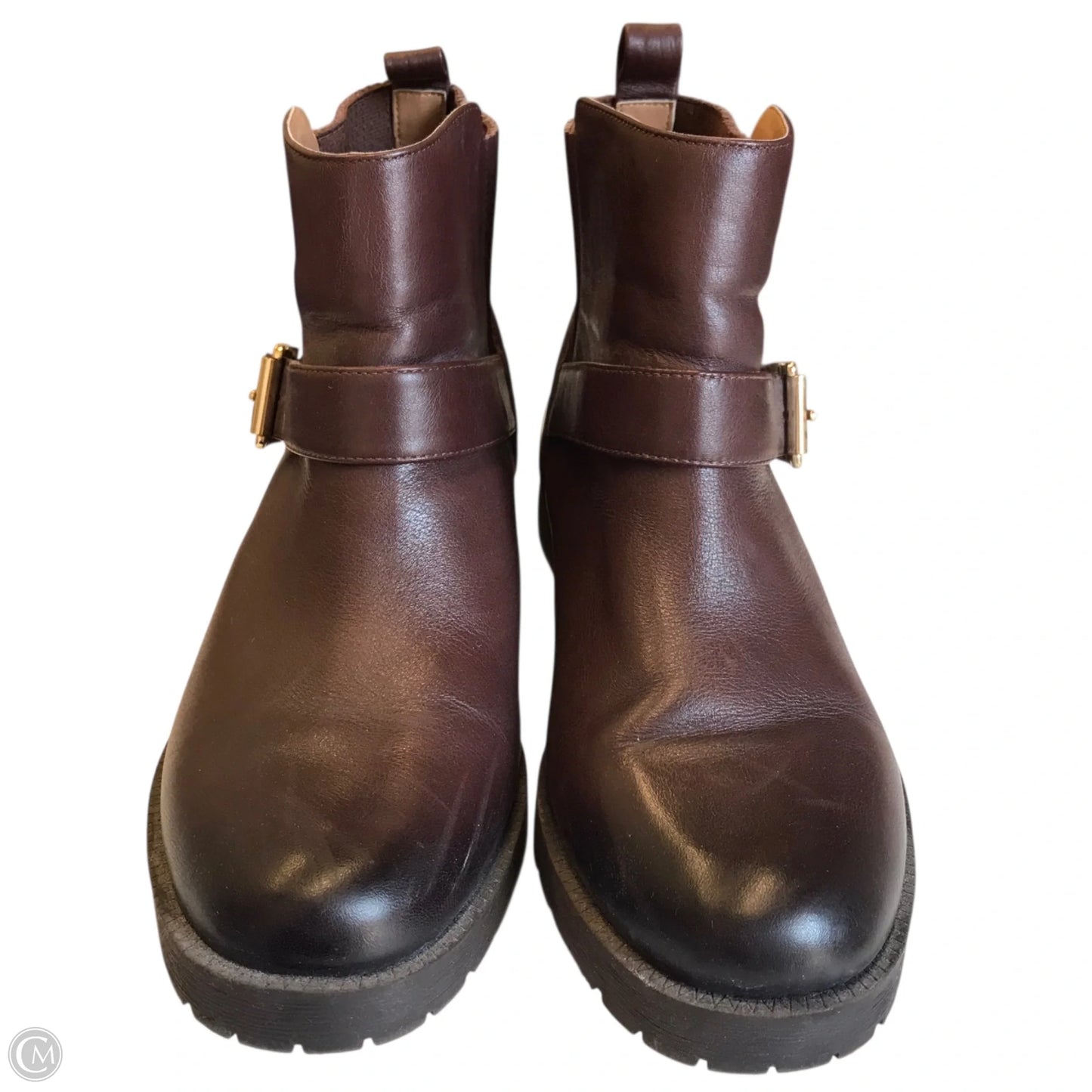 Boots Ankle Flats By Vionic In Brown, Size: 9.5
