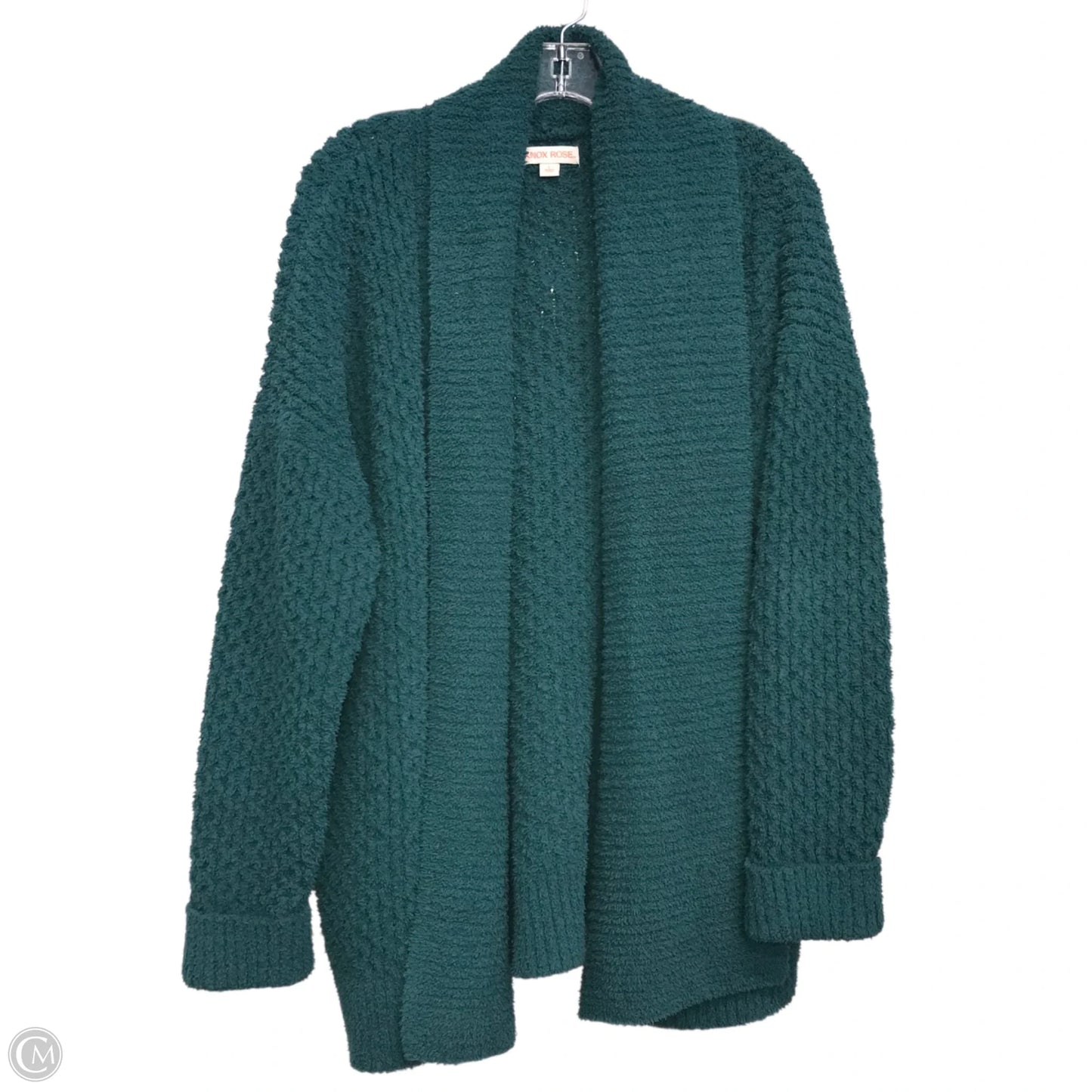 Sweater Cardigan By Knox Rose In Green, Size: L