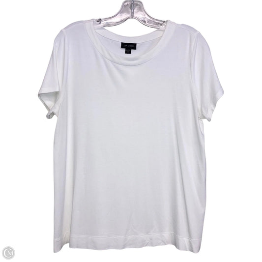 Top Short Sleeve Basic By J. Jill In White, Size: M