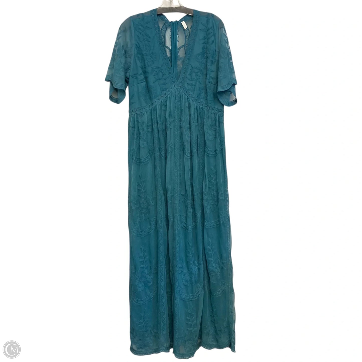 Dress Casual Maxi By Pink Blush In Teal, Size: Xl
