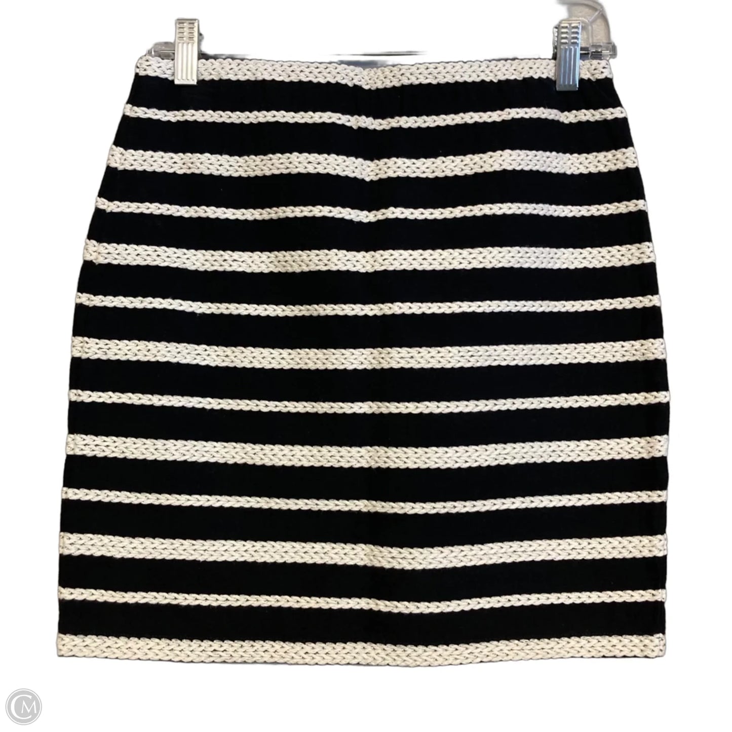 Skirt Mini & Short By Max Studio In Black & Cream, Size: 4