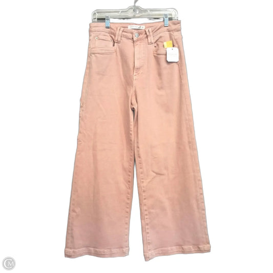 Jeans Wide Leg By Altard State In Pink Denim, Size: 8