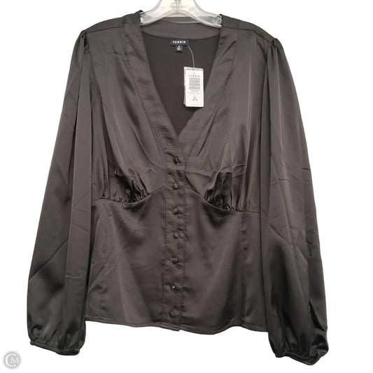 Top Long Sleeve By Torrid In Black, Size: 2x