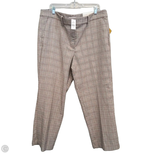 Pants Dress By Loft In Brown & White, Size: 18