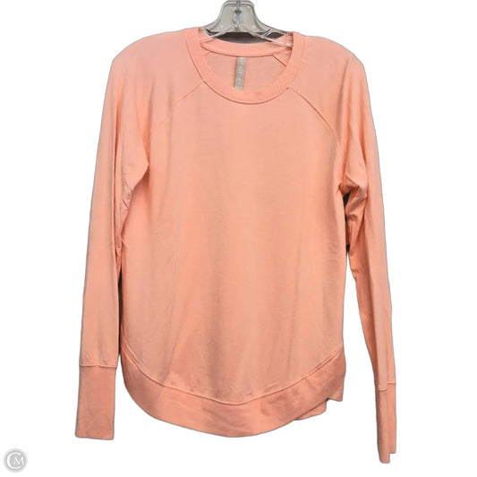 Top Long Sleeve By Athleta In Coral, Size: S