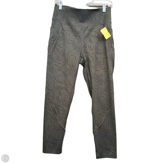 Athletic Leggings By Flx In Black & Green, Size: M