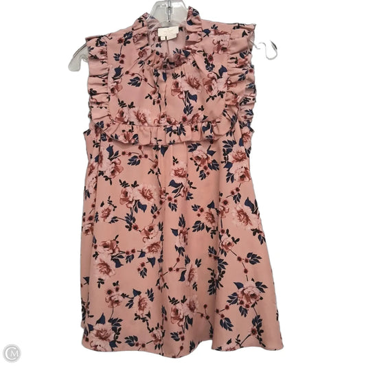 Top Sleeveless Designer By Kate Spade In Pink, Size: S