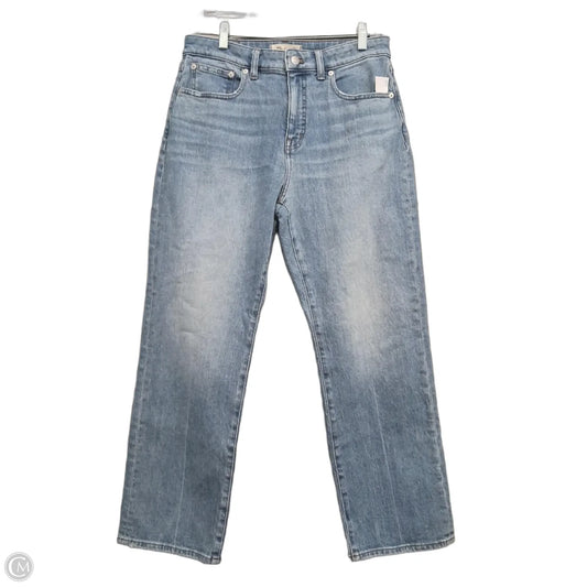 Jeans Straight By Madewell In Blue Denim, Size: 8p