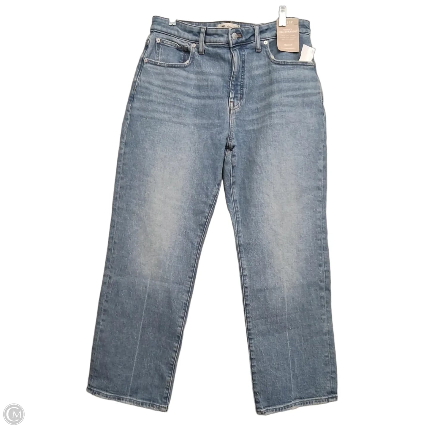 Jeans Straight By Madewell In Blue Denim, Size: 10p