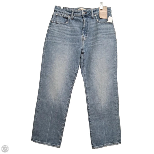 Jeans Straight By Madewell In Blue Denim, Size: 10p