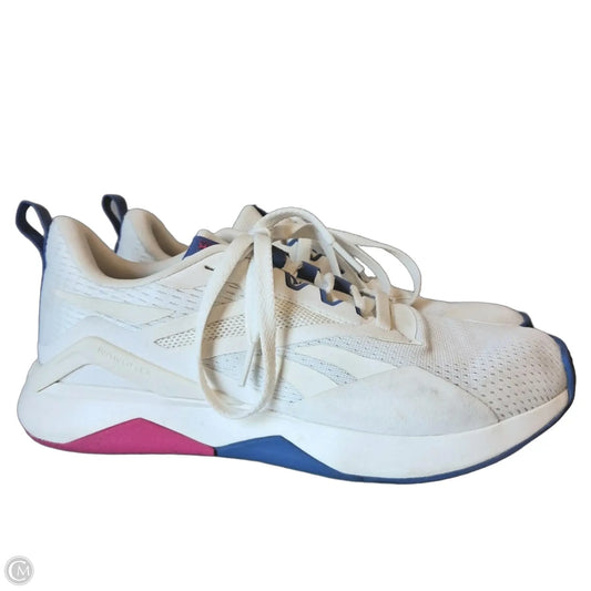 Shoes Athletic By Reebok In Blue & White, Size: 8