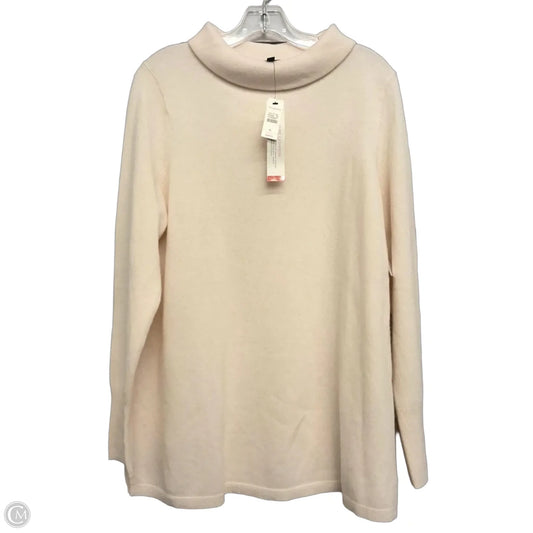 Sweater Cashmere By Talbots In Beige, Size: Xl
